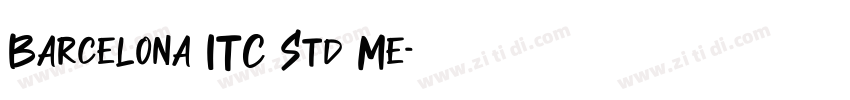 Barcelona ITC Std Me字体转换